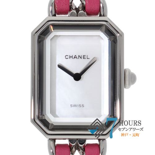 【125395】 CHANEL シャネル H6360 プルミエールロック S ホワイトシェルダイヤル SS/レザー クオーツ ギャランティーカード 当店オリジナルボックス
