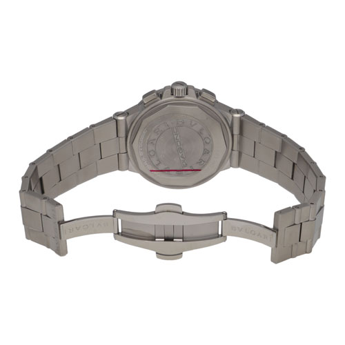 BVLGARI ブルガリ DG40SCH ディアゴノクロノ ブラックダイヤル  