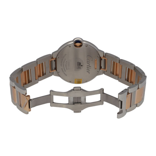 CARTIER カルティエ W2BB0034 バロンブルー シルバーダイヤル ピンク