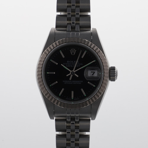ROLEX デイトジャスト ブラックダイヤル 自動巻き ロレックス/デイトジャスト/マットブラックダイヤル/SS/クロノ