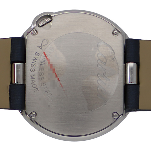 【130098】CARTIER カルティエ W4BL0003 バロンブランドゥ シルバーダイヤル SS/レザー（サテン） クオーツ ギャランティーカード 当店オリジナルボックス 腕時計 時計 WATCH レディース 女性 女【中古】 CARTIER カルティエ W4BL0003 バロンブランドゥ シルバーダイヤル