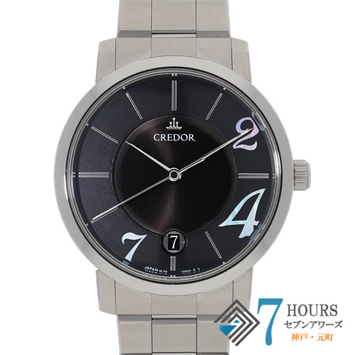 【131767】 SEIKO セイコー GCBW989 クレドール ノード ブラックダイヤル SS 自動巻き 純正ボックス