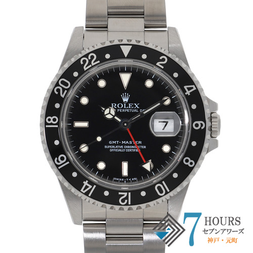 【131960】 ROLEX ロレックス 16700 GMTマスター ブラックダイヤル T番 SS 自動巻き ギャランティーカード 純正ボックス