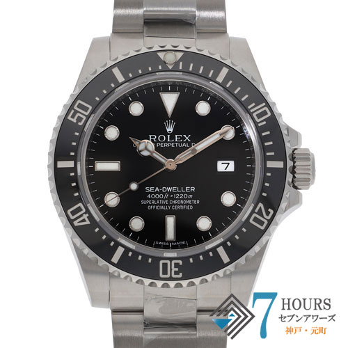 【132616】 ROLEX ロレックス 116600 シードゥエラー ブラックダイヤル ランダム番 SS 自動巻き ギャランティーカード 純正ボックス