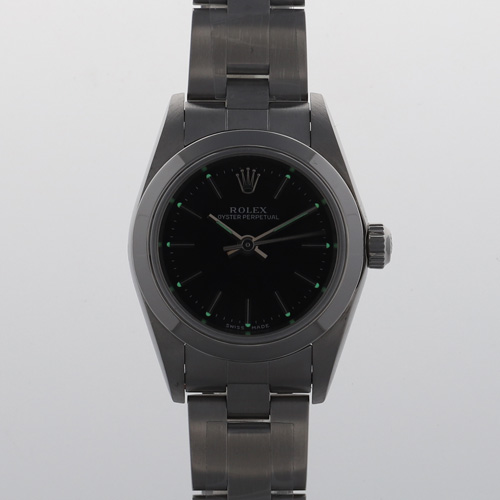 ロレックス ROLEX オイスターパーペチュアル 76080 腕時計 自動巻き ROLEX ロレックス 76080 オイスターパーペチュアル ブラック