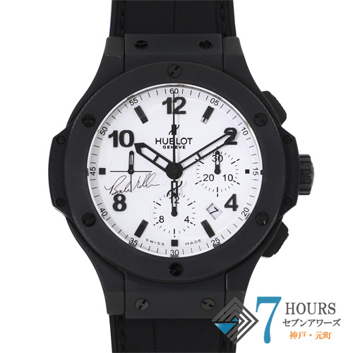 【138863】 HUBLOT ウブロ 301.CI.2010.RX.BDM09 ビッグバン ホワイトダイヤル CE/ラバー/レザー（クロコ） 自動巻き ギャランティーカード 純正ボックス