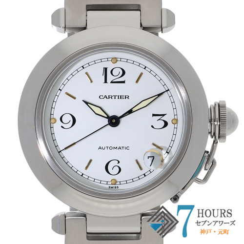 【139876】 CARTIER カルティエ W31015M7 パシャC  ホワイトダイヤル SS 自動巻き 当店オリジナルボックス