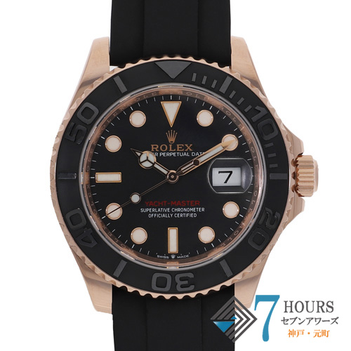 【140307】 ROLEX ロレックス 126655 ヨットマスター ブラックダイヤル ランダム番 PG/ラバー 自動巻き ギャランティーカード 純正ボックス