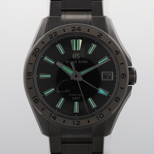 【140660】SEIKO セイコー SBGE283　9R66-0B30 グランドセイコー　エボリューション9 ブラックダイヤル TI エコドライブ ギャランティーカード 純正ボックス 腕時計 時計 WATCH メンズ 男性 男 紳士【中古】 SEIKO セイコー SBGE283 9R66-0B30 グランドセイコー エボリューション