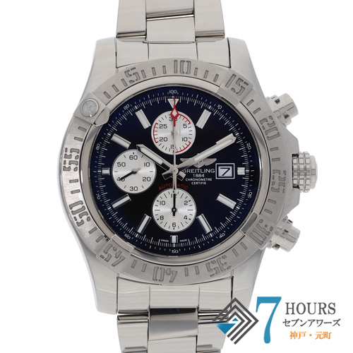 【142202】 BREITLING ブライトリング A13371 アベンジャー2 ブラックダイヤル SS 自動巻き ギャランティーカード 純正ボックス