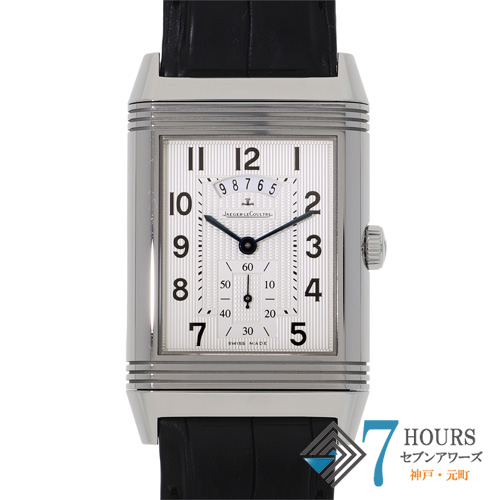 【142660】 JAEGER-LECOULTRE ジャガー・ルクルト Q3748420 グランド レベルソ 986 シルバーダイヤル SS/レザー 手巻き 保証書 純正ボックス