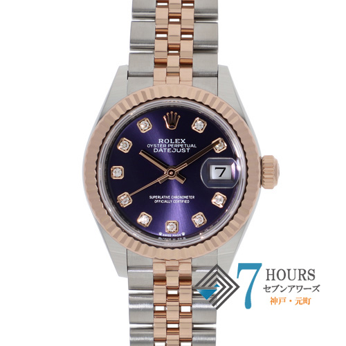 【142662】 ROLEX ロレックス 279171G デイトジャスト 28 オーベルジーヌダイヤル ランダム番 PG/SS 自動巻き ギャランティーカード 当店オリジナルボックス