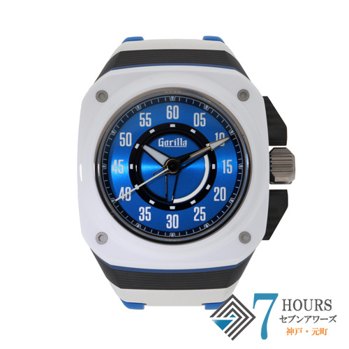 【142931】 Gorilla ゴリラ HKF01.0 レガシー HOKKAIDO 日本ハムファイターズモデル ブルーダイヤル CE/TI/ラバー 自動巻き ギャランティーカード 純正ボックス