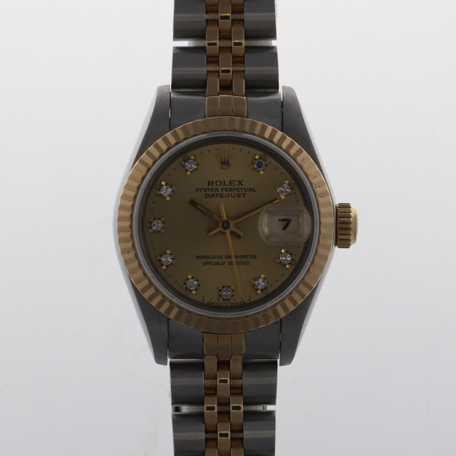 ROLEX ロレックス 69173G デイトジャスト 26 旧10Pダイヤ シャンパン