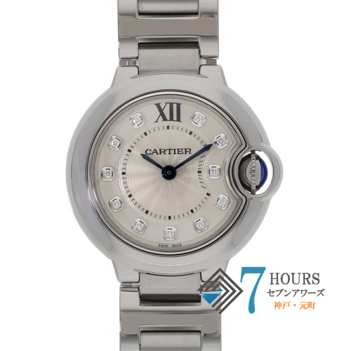 【144055】 CARTIER カルティエ WE902073 バロンブラン シルバーダイヤル SS クオーツ ギャランティーカード 純正ボックス