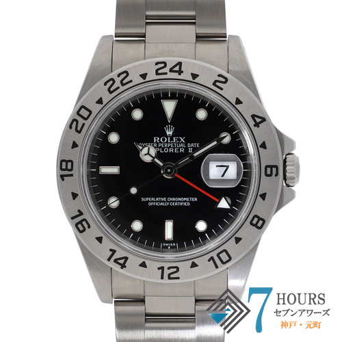 【144193】 ROLEX ロレックス 16570 エクスプローラー ブラックダイヤル A番 SS 自動巻き 純正ボックス