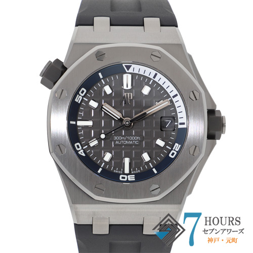 【144374】 AUDEMARS PIGUET オーデマ・ピゲ 15720ST.OO.A009CA.01 ロイヤルオーク グレーダイヤル SS/ラバー 自動巻き ギャランティーカード 純正ボックス