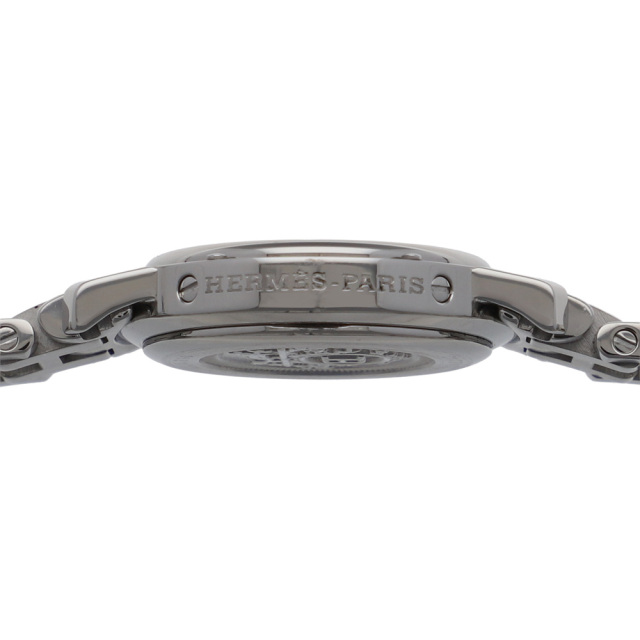 HERMES エルメス CL4.210 クリッパー ピンクダイヤル ステンレス SS
