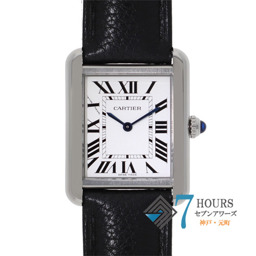 【145312】 CARTIER カルティエ WSTA0030 タンクソロSM シルバーダイヤル SS/レザー クオーツ ギャランティーカード 当店オリジナルボックス