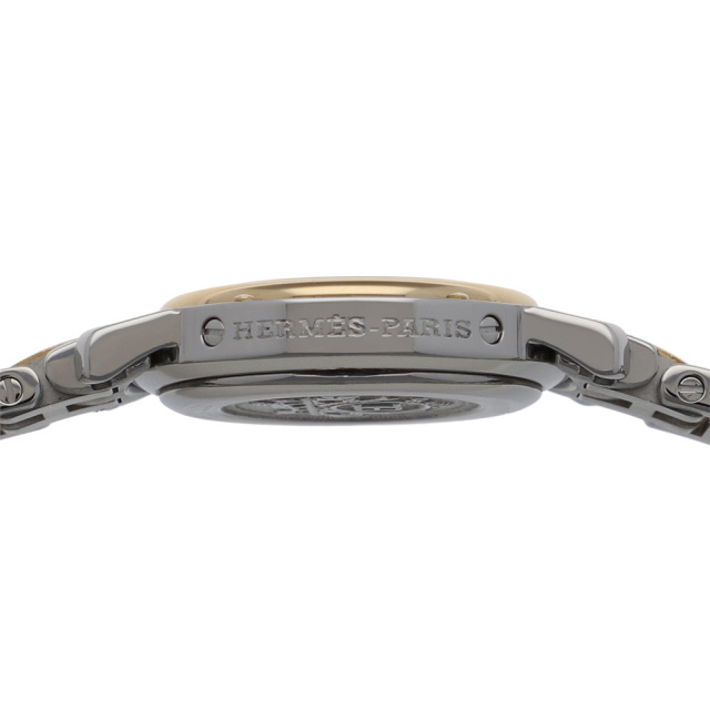 HERMES エルメス CL4.220 クリッパー ホワイトダイヤル ステンレス/GF