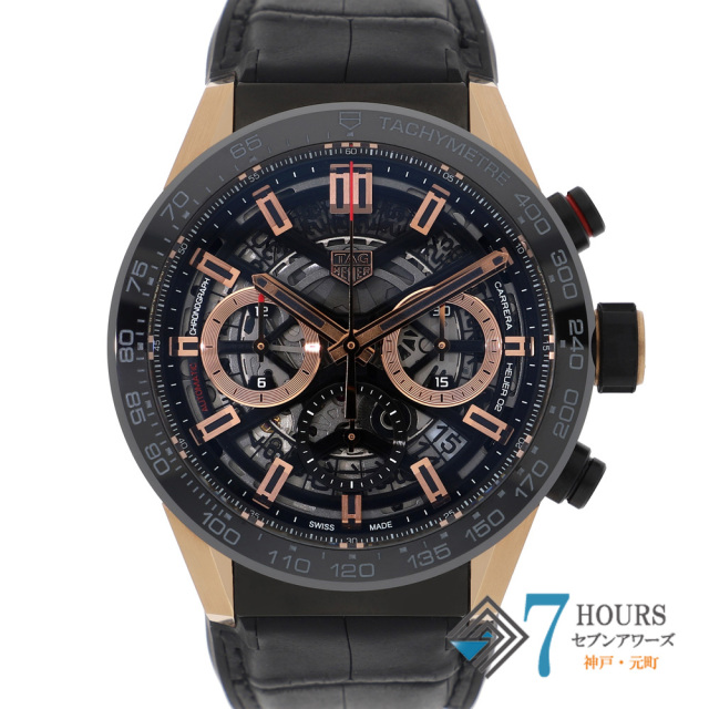 【146194】 TAG HEUER タグホイヤー CBG2050.FC6426 カレラ クロノグラフ ブラックダイヤル SS/レザー/ラバー 自動巻き ギャランティーカード 純正ボックス