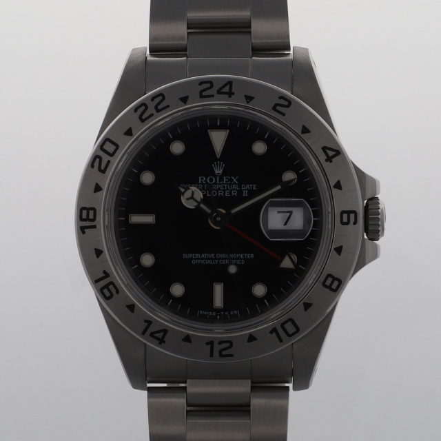 ちー様御購入品 ROLEX ロレックス 16570 エクスプローラー2 オールトリチウム ブラック