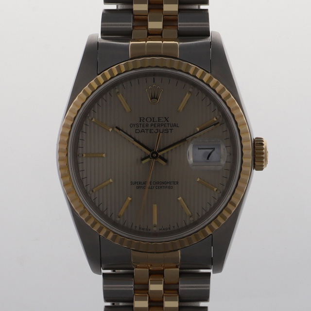 ROLEX ロレックス 16233 デイトジャスト 36 シルバー タペストリー