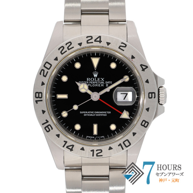 【148219】 ROLEX ロレックス 16570 エクスプローラー2 ブラックダイヤル U番 SS 自動巻き 当店オリジナルボックス