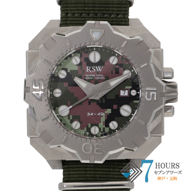 【148256】 RSW 7050.MS.R1.95.00 ダイビングツール カモフラージュグリーンダイヤル SS/ナイロン 自動巻き ギャランティーカード 純正ボックス
