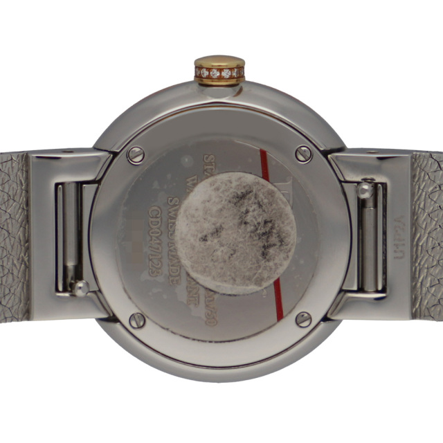 Dior ディオール CD047123 ホワイトシェル 4Pダイヤダイヤル イエロー