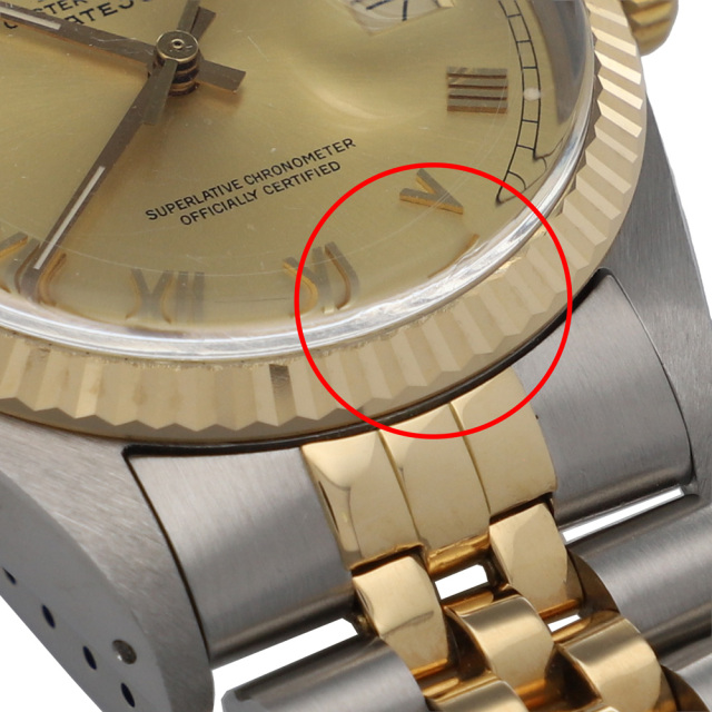 ROLEX ロレックス 16013 デイトジャスト 36 シャンパンローマダイヤル