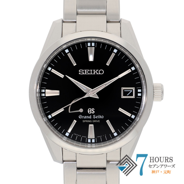 【148533】 SEIKO セイコー SBGA101/9R65-0BM0 グランドセイコー ブラックダイヤル SS スプリングドライブ ギャランティーカード 純正ボックス