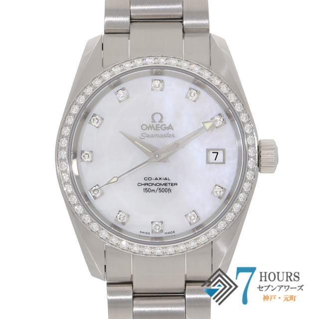 【148638】 OMEGA オメガ 2509.75.00 シーマスター アクアテラコーアクシャル ホワイトシェルダイヤル SS 自動巻き ギャランティーカード 純正ボックス