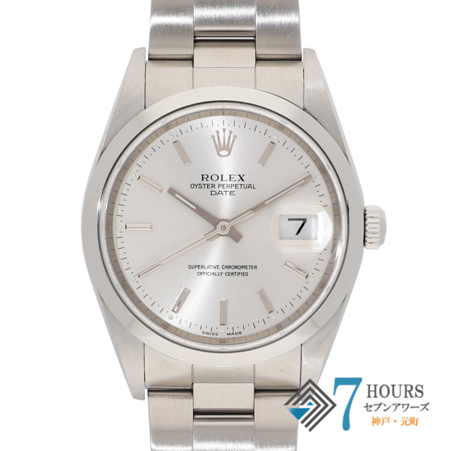 【148789】 ROLEX ロレックス 15200 オイスターパーペチュアル デイト シルバーダイヤル A番 SS 自動巻き ギャランティーカード 純正ボックス