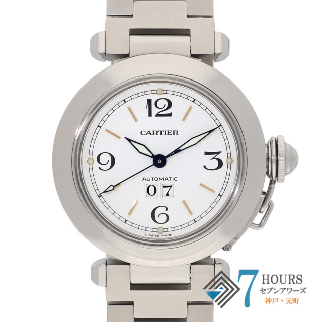 【149097】 CARTIER カルティエ W31044M7 パシャC ビッグデイト ホワイトダイヤル SS 自動巻き ギャランティーカード 純正ボックス 保証書