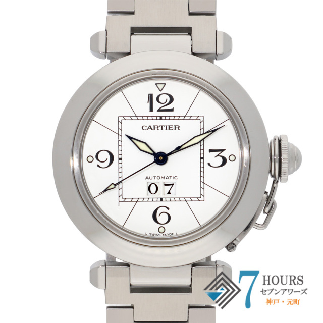 【149167】 CARTIER カルティエ W31055M7 パシャ ホワイトダイヤル SS 自動巻き ギャランティーカード 純正ボックス
