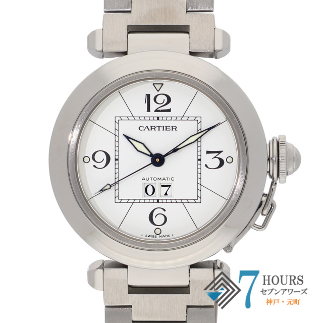 【149168】 CARTIER カルティエ W31055M7 パシャC ホワイトダイヤル SS 自動巻き ギャランティーカード 純正ボックス