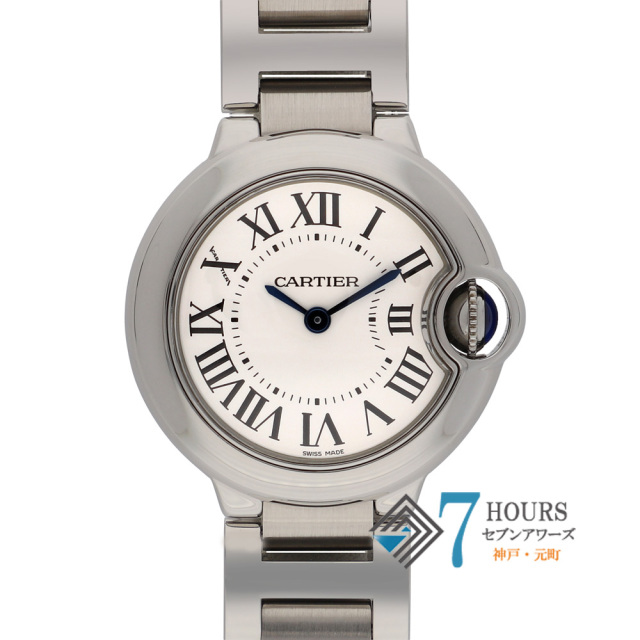 【149180】 CARTIER カルティエ W69010Z4 バロンブルー シルバーダイヤル SS クオーツ ギャランティーカード 当店オリジナルボックス