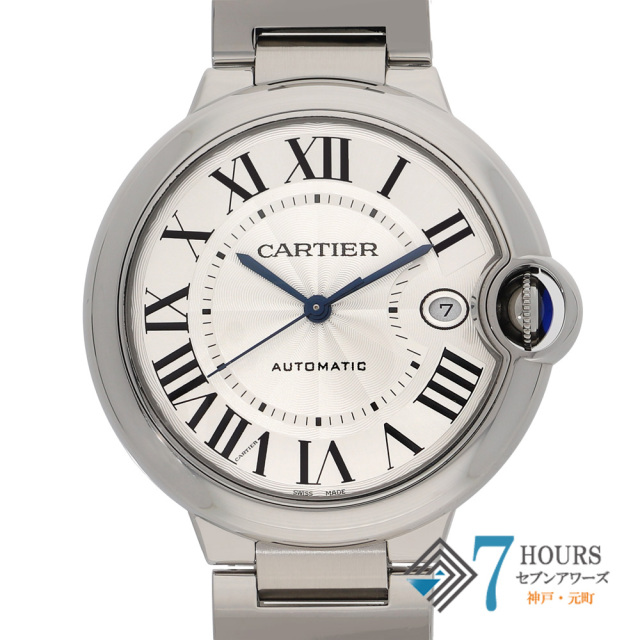 【149183】 CARTIER カルティエ WSBB0040 バロンブルー シルバーダイヤル SS 自動巻き ギャランティーカード 当店オリジナルボックス