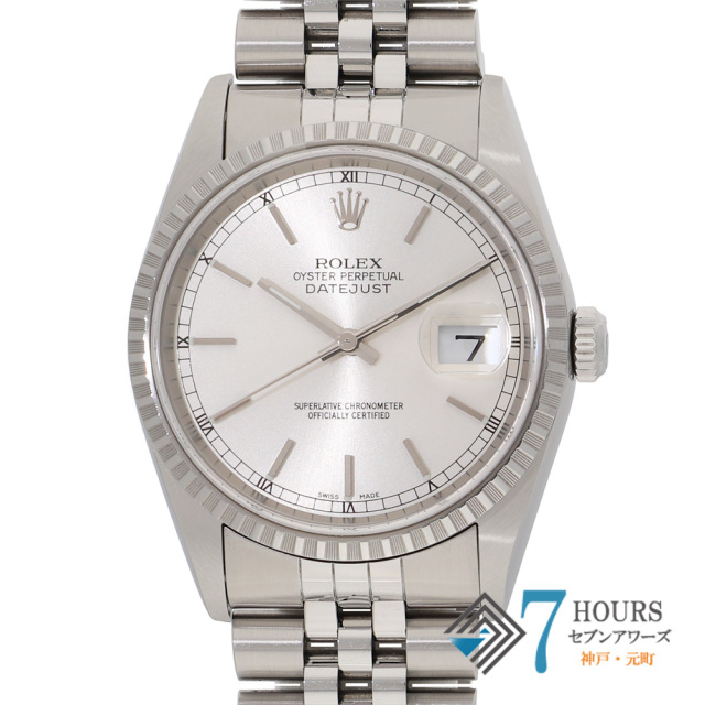 【149841】 ROLEX ロレックス 16220 デイトジャスト 36 シルバーダイヤル K番 SS 自動巻き ギャランティーカード 純正ボックス
