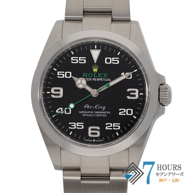 【149888】 ROLEX ロレックス 126900 エアキング ブラックダイヤル ランダム番 SS 自動巻き ギャランティーカード 純正ボックス