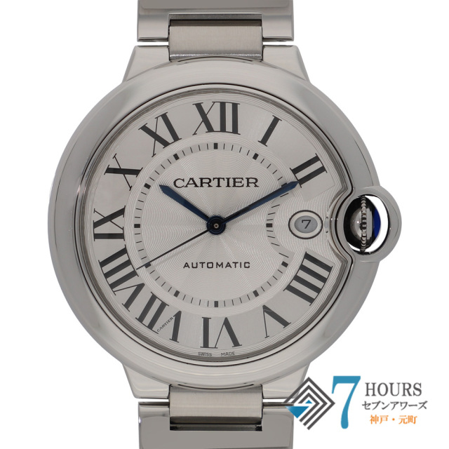 【150728】 CARTIER カルティエ WSBB0040 バロンブルー シルバーダイヤル SS 自動巻き ギャランティーカード 純正ボックス