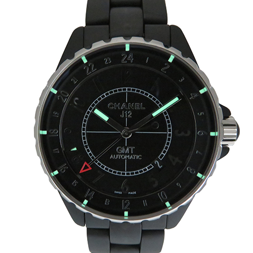 【96357】CHANEL シャネル H3101 J12 GMT 41mm マットブラック ブラックダイヤル CE 自動巻き 【96357】CHANEL シャネル H3101 J12 GMT 41mm マットブラック ブラックダイヤル CE 自動巻き