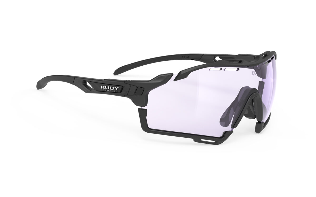 RUDYproject(ルディプロジェクト) cutline カットライン ブラックマットフレーム インパクトX2調光 レーザーパープルレンズ（SP637506-0001)