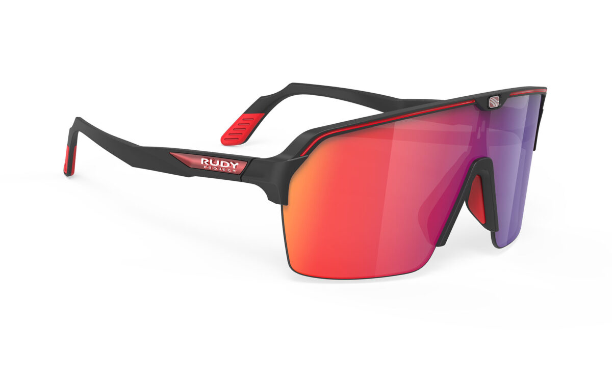 RUDYproject(ルディプロジェクト) spinshield air スピンシールドエア ブラックマットフレーム マルチレーザーレッドレンズ（SP843806)