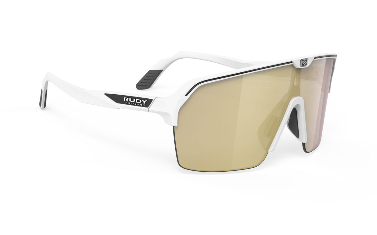 RUDYproject(ルディプロジェクト) spinshield air スピンシールドエア ホワイトマットフレーム マルチレーザーゴールドレンズ（SP845758)