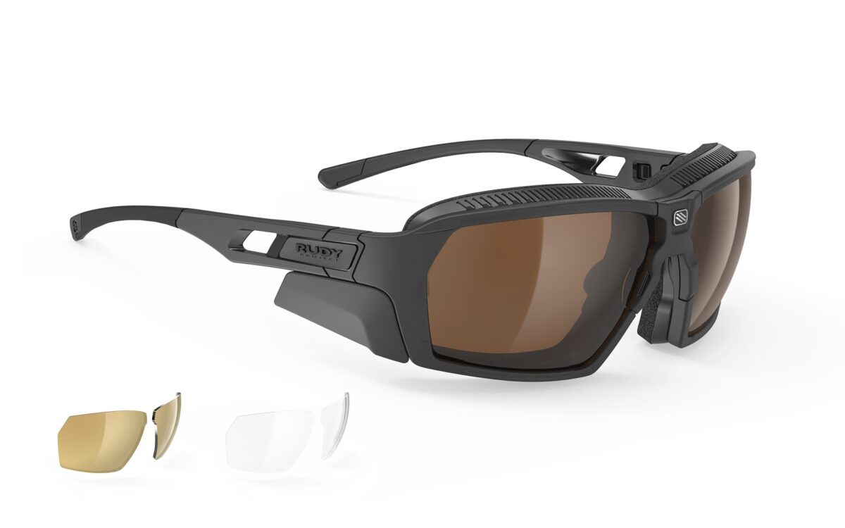 RUDYproject(ルディプロジェクト) agent q (エージェントQ) ブラックマットフレーム ハイ-アルティチュードレンズ（SP709806-S003)