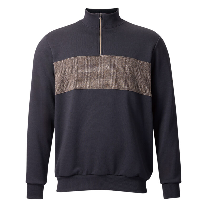 PEARLIZUMI ( パールイズミ ) 9340-BL クラシック ハーフジップ スウェット