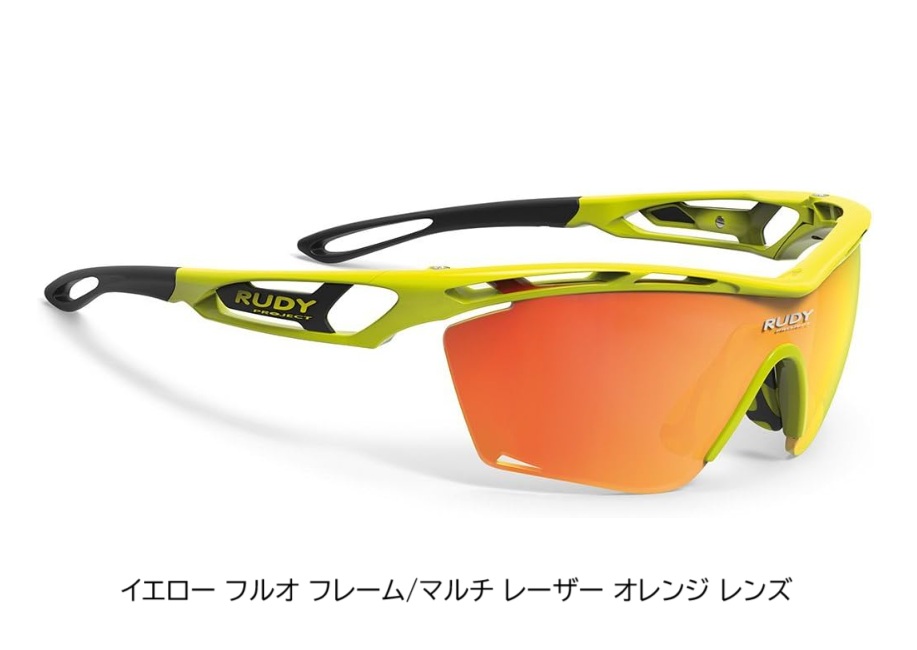 RUDYproject(ルディプロジェクト) TRALYX SLIM(トラリクス スリム) イエロー フルオ フレーム/マルチ レーザー オレンジ レンズ (SP464076)