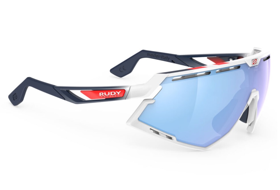 RUDYproject(ルディプロジェクト) DEFENDER (ディフェンダー) ホワイトグロス/フェードブルー ブルーレッドストライプスフレーム (SP526869)